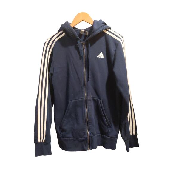 adidas Other - Adidas Men's Size Small Full Zip Classic Blue Hoodie